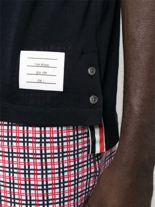 Logo polo shirt THOM BROWNE | MJP193AJ0129415